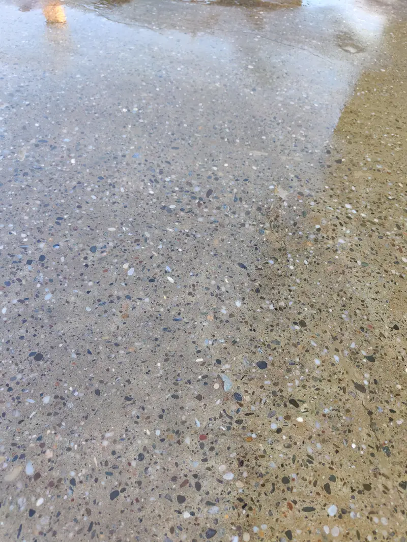 Zbrušena betonska površina od blizu, Pragersko